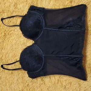 Black vintage lace corset lingerie forever 21
